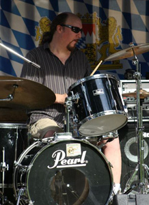 Roman playing drums